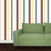 Wandtapete: Streifentapete mehrfarbig, Design Tapete für schönes Wohnen