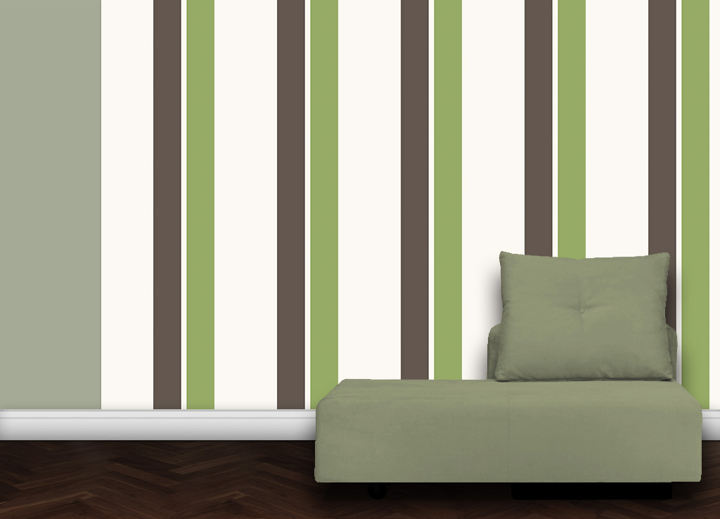 Wandtapete: An Ikea Farben angepasste Streifen Design Tapete Streifentapete