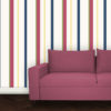 Wandtapete: Multicolor Streifentapete Design Tapete für schönes Wohnen