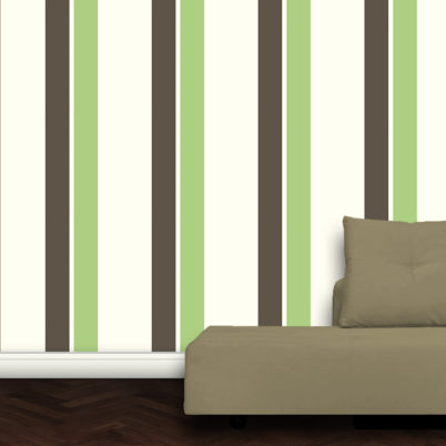 Wandtapete: Grüne Streifentapete Design Vlies Tapete für schönes Wohnen