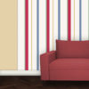Wandtapete: Mehrfarbige Streifentapete Design Tapete für schönes Wohnen