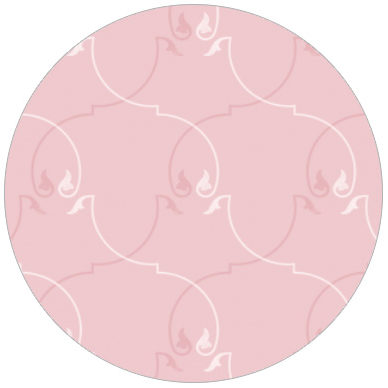 Klassisch ornamentale Tapete in pink