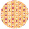 Wohnliche Little Square Tapete gelb angepasst an Schöner Wohnen Trendfarbe Papaya