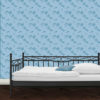 Schlafende Hirten - Die Tapete Le Repos in blau