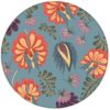 Edle florale Tapete mit großen Blüten auf hellblau Vliestapete Blumen Wohnzimmer aus den Tapeten Neuheiten Blumentapeten und Borten als Naturaltouch Luxus Vliestapete oder Basic Vliestapete