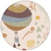 Luftige, nostalgische Tapete "Im Traumland" mit Heißluftballons in beige lila Vliestapete für Wohnzimmeraus dem GMM-BERLIN.com Sortiment: beige Tapete zur Raumgestaltung: #Heißluftballon #LittleGreene #Luft #Nostalgie #nostalgisch #romantisch #Traum #träumen #Wolken für individuelles Interiordesign