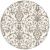 Dezent üppige Ornament Tapete mit klassischem Damast Muster auf grau Vliestapete für Wohnzimmeraus dem GMM-BERLIN.com Sortiment: beige Tapete zur Raumgestaltung: #Ambiente #Damast #floral #interior #interiordesign #LittleGreene #Nobel #ornament #Schloss #Stil #stilvoll für individuelles Interiordesign