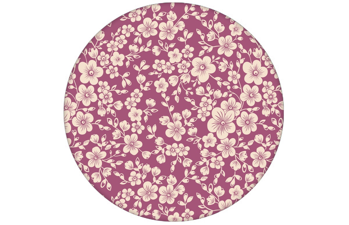 Zauberhafte florale Tapete "Spring in Japan" mit Kirsch Blüten auf rosa Vliestapete Blumen aus den Tapeten Neuheiten Blumentapeten und Borten als Naturaltouch Luxus Vliestapete oder Basic Vliestapete