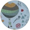 Nostalgische Design Tapete "Im Traumland" mit Heißluftballons in hellblau Vliestapete für Schlafzimmer aus den Tapeten Neuheiten Borten und Tapetenmotive als Naturaltouch Luxus Vliestapete oder Basic Vliestapete