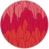 Elegante Streifentapete mit Federn in rot Tönen Vlies Tapete Streifen aus den Tapeten Neuheiten Exklusive Tapete für schönes Wohnen als Naturaltouch Luxus Vliestapete oder Basic Vliestapete