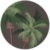 Üppige Strand Tapete "im Palmenhain" mit großen Palmen auf braun Vliestapete für Wohnzimmeraus dem GMM-BERLIN.com Sortiment: braune Tapete zur Raumgestaltung: #FarrowandBall #Meer #Reise #sommer #Strand #Südsee #Trend für individuelles Interiordesign