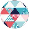 Exotische moderne Tapete "Flamingo Puzzle" mit grafischen Dreiecken in blau Vliestapete Designaus dem GMM-BERLIN.com Sortiment: rosa Tapete zur Raumgestaltung: #afrika #Dreieck #exotisch #FarrowandBall #Flamingo #grafisch #modern #Reise #Trend #voegel #Vogel #wild #wildlife für individuelles Interiordesign