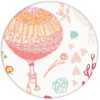 Schöne, NostalgieTapete "Im Traumland" mit Heißluftballons in türkis rosa Vliestapete für Schlafzimmer aus den Tapeten Neuheiten Borten und Tapetenmotive als Naturaltouch Luxus Vliestapete oder Basic Vliestapete