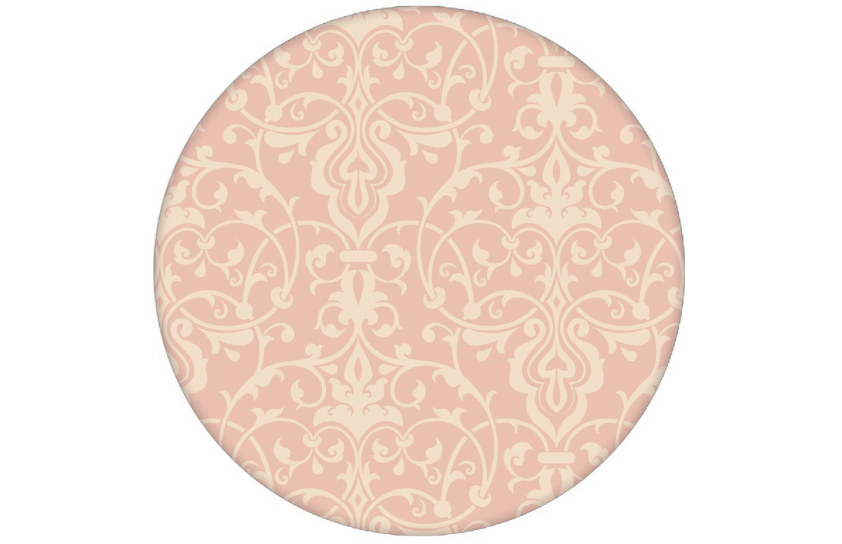 Ornament Tapete mit klassischem Damast Muster auf rosa Schlafzimmer Vliestapete aus den Tapeten Neuheiten Exklusive Tapete für schönes Wohnen als Naturaltouch Luxus Vliestapete oder Basic Vliestapete