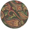 Edle oliv grüne Design Tapete "Grand Paisley" mit großem dekorativem Blatt Muster für Wohnzimmer aus den Tapeten Neuheiten Exklusive Tapete für schönes Wohnen als Naturaltouch Luxus Vliestapete oder Basic Vliestapete