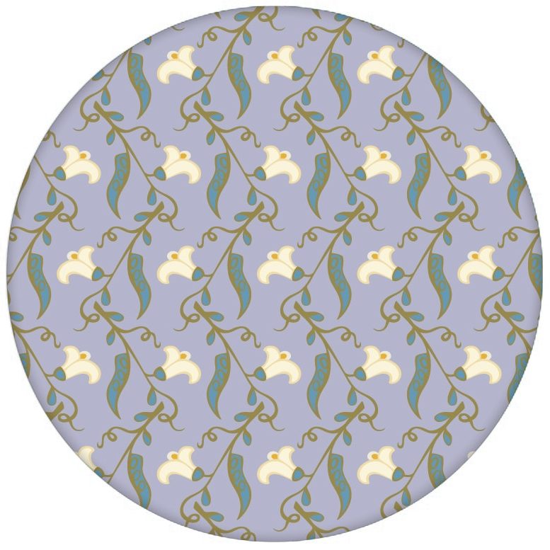 Klassische lila Design Tapete "Happy Peas" mit blühenden Erbsen Ranken (klein) für Schlafzimmer aus den Tapeten Neuheiten Blumentapeten und Borten als Naturaltouch Luxus Vliestapete oder Basic Vliestapete
