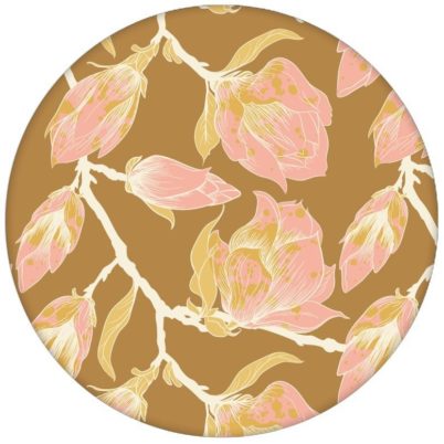 Tolle rosa Blumen Tapete "Blooming Magnolia" mit blühender Magnolie für Wohnzimmer aus den Tapeten Neuheiten Blumentapeten und Borten als Naturaltouch Luxus Vliestapete oder Basic Vliestapete