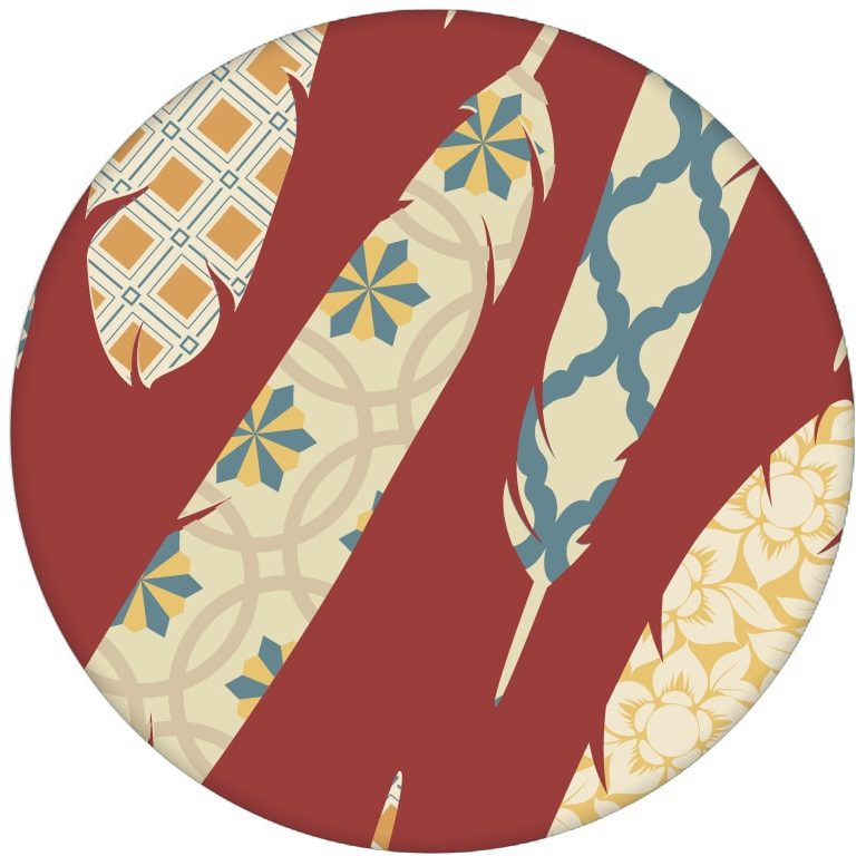 Braune moderne Tapete "Fancy Feathers" mit dekorativem Feder Muster Wandgestaltung aus den Tapeten Neuheiten Exklusive Tapete für schönes Wohnen als Naturaltouch Luxus Vliestapete oder Basic Vliestapete