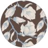 Edle braun Blumen Tapete "Blooming Magnolia" mit blühender Magnolie für Schlafzimmeraus dem GMM-BERLIN.com Sortiment: braune Tapete zur Raumgestaltung: #blueten #blühen #blumen #braun #fruehling #Little Greene #Magnolie #schlafen #Wohnzimmer für individuelles Interiordesign