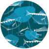 Retro Fisch Tapete "Angler Glück" im Stil der 70er Wandgestaltung petrolaus dem GMM-BERLIN.com Sortiment: blaue Tapete zur Raumgestaltung: #Fische #Ikea #Retro #tapete #tiere für individuelles Interiordesign