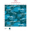 Retro Fisch Tapete "Angler Glück" im Stil der 70er in petrol angepasst an Ikea Wandfarben. Aus dem GMM-BERLIN.com Sortiment: Schöne Tapeten in der Farbe: mittelblau