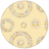 Grafisch moderne Tapete "Windrose" mit nordischem Design, Wandgestaltung gelbaus dem GMM-BERLIN.com Sortiment: gelbe Tapete zur Raumgestaltung: #gelb #Little Greene für individuelles Interiordesign