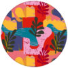Moderne Design Tapete "Exotic Leaf" im Retro Stil der 70er in rot für Büro Kücheaus dem GMM-BERLIN.com Sortiment: gelbe Tapete zur Raumgestaltung: #beige #Blätter #Natur #Retro #rot #Scala #tapete für individuelles Interiordesign