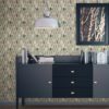 Tapete Wohnzimmer creme: Moderne Design Tapete "Im Blätterwald" in beige Wandgestaltung Wohnzimmer