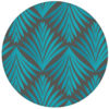 Türkise Vlies Tapete "Art Deco Akanthus" mit Blatt Muster auf grau Ornament Wandgestaltungaus dem GMM-BERLIN.com Sortiment: blaue Tapete zur Raumgestaltung: #Art Deco #Blätter #klassisch #Scala #tapete für individuelles Interiordesign