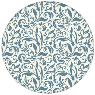 florale Tapete "Victorian Delight" mit victorianischem Blatt Muster blau für Küche & Schlafzimmer aus den Tapeten Neuheiten Blumentapeten und Borten als Naturaltouch Luxus Vliestapete oder Basic Vliestapete