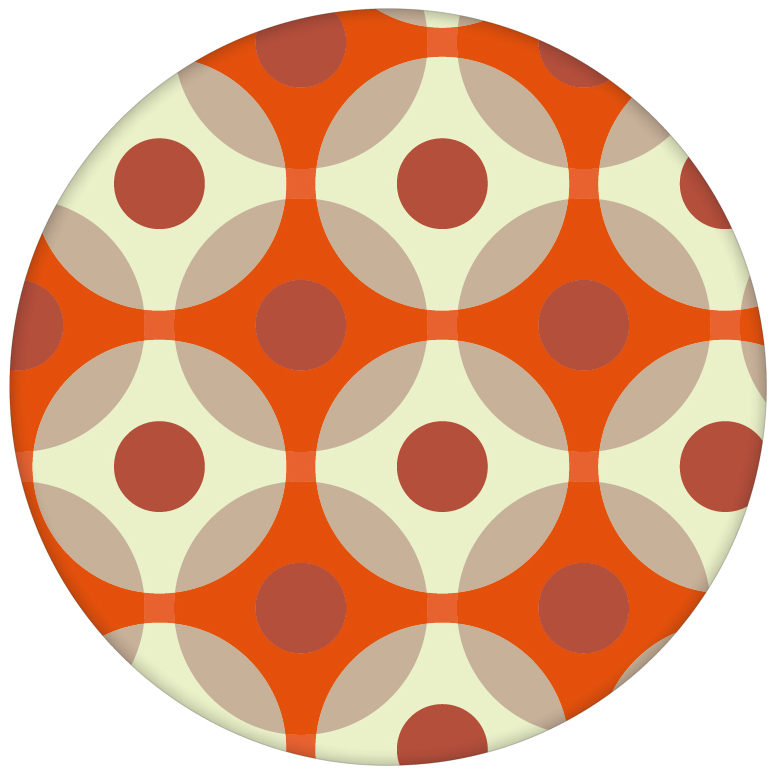 Punkte Tapete "Flower Dots", orange Wandgestaltungaus dem GMM-BERLIN.com Sortiment: orange Tapete zur Raumgestaltung: #Grafik #orange #ornamente #punkte #Schöner Wohnen #tapete für individuelles Interiordesign