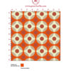Punkt Tapete "Flower Dots" in orange angepasst an Schöner Wohnen Wandfarben. Aus dem GMM-BERLIN.com Sortiment: Schöne Tapeten in der Farbe: Orange