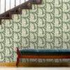 Wandtapete grün: "Heidis Fernerie" florale Tapete mit großem Farn Muster in grün Vlies Wandgestaltung