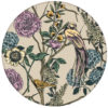Üppige florale Tapete "Victorias Treasure" mit Paradies Vögeln und Blumen in beige - großer Rapportaus dem GMM-BERLIN.com Sortiment: beige Tapete zur Raumgestaltung: #beige #Little Greene für individuelles Interiordesign