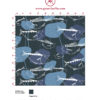 70er Jahre Tapete "Angler Glück" mit Fischen in lila grau angepasst an Farrow and Ball Wandfarben. Aus dem GMM-BERLIN.com Sortiment: Schöne Tapeten in der Farbe: dunkel blau