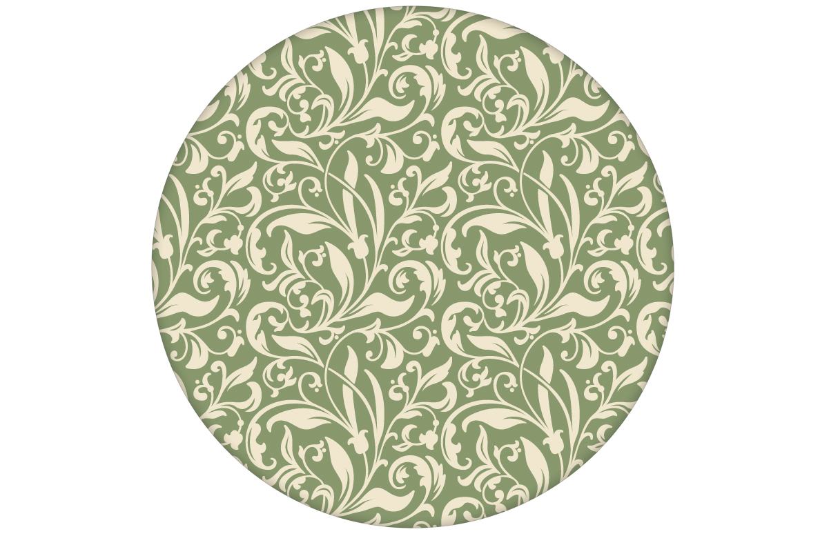 "Victorian Delight" - edle Design Tapete mit victorianischem Blatt Muster grün aus den Tapeten Neuheiten Blumentapeten und Borten als Naturaltouch Luxus Vliestapete oder Basic Vliestapete