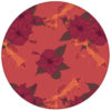 Edle Fisch Tapete "Le jardin japonais" mit Blick auf den Koi Karpfen Teich in rotaus dem GMM-BERLIN.com Sortiment: rote Tapete zur Raumgestaltung: #Little Greene #rot für individuelles Interiordesign