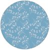 Hellblaue Design Tapete "Blüten Dolden" mit grafischer Eleganz