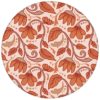 Jugendstil Vintage Tapete "Fleur Arabesque" mit Blüten Ranken in orange