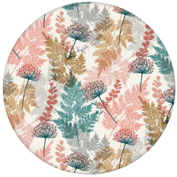 Florale Tapete "Waldesruh" mit Farn - florale zarte botanische Wandgestaltung