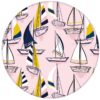 Rosa Frische Segler Design Tapete "Lago Maggiore" mit Booten aus den Tapeten Neuheiten Borten und Tapetenmotive als Naturaltouch Luxus Vliestapete oder Basic Vliestapete