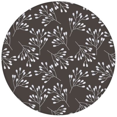 Braune florale Tapete "Blüten Dolden" mit grafischer Eleganz aus den Tapeten Neuheiten Blumentapeten und Borten als Naturaltouch Luxus Vliestapete oder Basic Vliestapete
