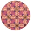 Ornamenttapete Art Deko Lilly Muster groß in violett - Design Tapete für Wohnzimmer aus den Tapeten Neuheiten Exklusive Tapete für schönes Wohnen als Naturaltouch Luxus Vliestapete oder Basic Vliestapete