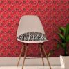 Schlafzimmer tapezieren in rot: Blumentapete Shabby Flowers Landhaus shabby chic in rot - Vliestapete für Schlafzimmer