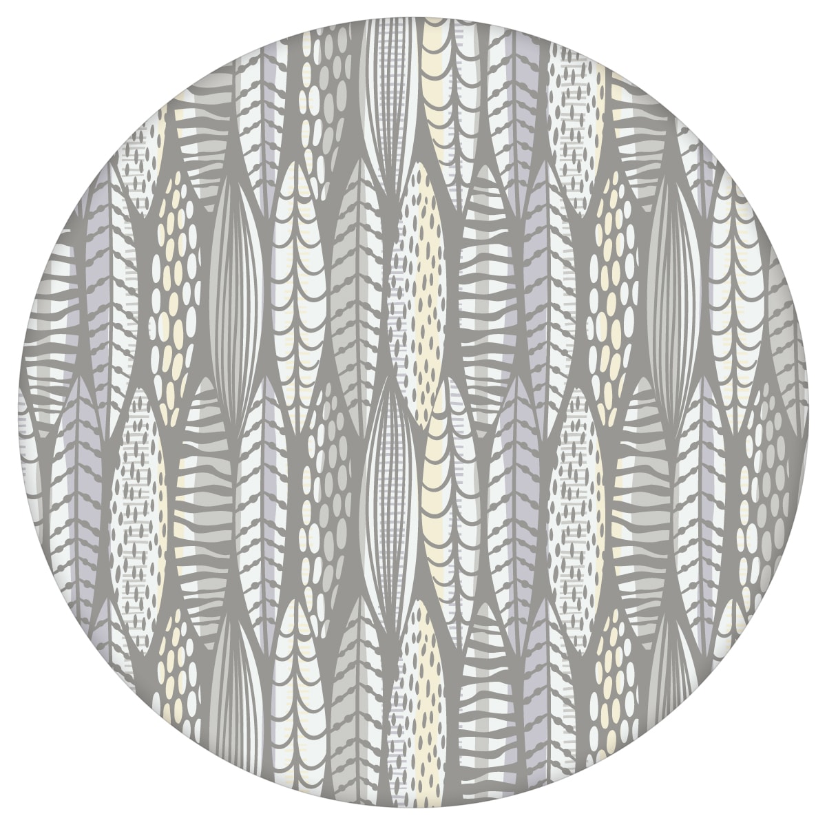 Moderne Tapete Streifen Blätter grafisch floral in grau, Streifentapete für Ihr Zuhause aus den Tapeten Neuheiten Blumentapeten und Borten als Naturaltouch Luxus Vliestapete oder Basic Vliestapete