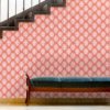 Wandtapete braun: Ornamenttapete My Castle Damast Muster in rot braun, Design Tapete für Ihr Zuhause