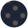 Exklusive oriental Tapete "Mandarin", dunkel blaue Vlies-Tapete, elegante Ornamenttapete für Schlafzimmer aus den Tapeten Neuheiten Exklusive Tapete für schönes Wohnen als Naturaltouch Luxus Vliestapete oder Basic Vliestapete