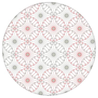 Rosa graue Tapete "Charming Circles" mit Pfeil Kreisen, edle Wanddeko für Wohnzimmeraus dem GMM-BERLIN.com Sortiment: rosa Tapete zur Raumgestaltung: #00168 #grafisch #Grafische Tapete #grau #Graue Tapeten #kreise #ornamente #Pfeile #rosa #rosa Tapeten #Wohnzimmer für individuelles Interiordesign
