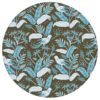 Tropische "Wild Birds" Tapete mit Dschungel Vögeln, braun blaue Vlies Tapete Blumentapete für Wohnzimmer aus den Tapeten Neuheiten Exklusive Tapete für schönes Wohnen als Naturaltouch Luxus Vliestapete oder Basic Vliestapete