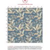 Blau beige Dschungel Tapete Wild Birds - Exklusive Tapeten für schönes Wohnen aus der Serie Tier Tapeten und Borten der Gräflich Münster'schen Manufaktur